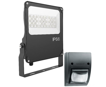 LED 50 watt LED lyskaster IP66 med bevegelsessensor (LED-bs-22050)(L-LCD‐FK‐053)