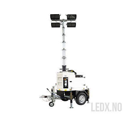 LED 4x320 W Mobil lys mast model A (LED-IT-AS)