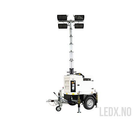 LED 4x320 W Mobil lys mast model A (LED-IT-AS)