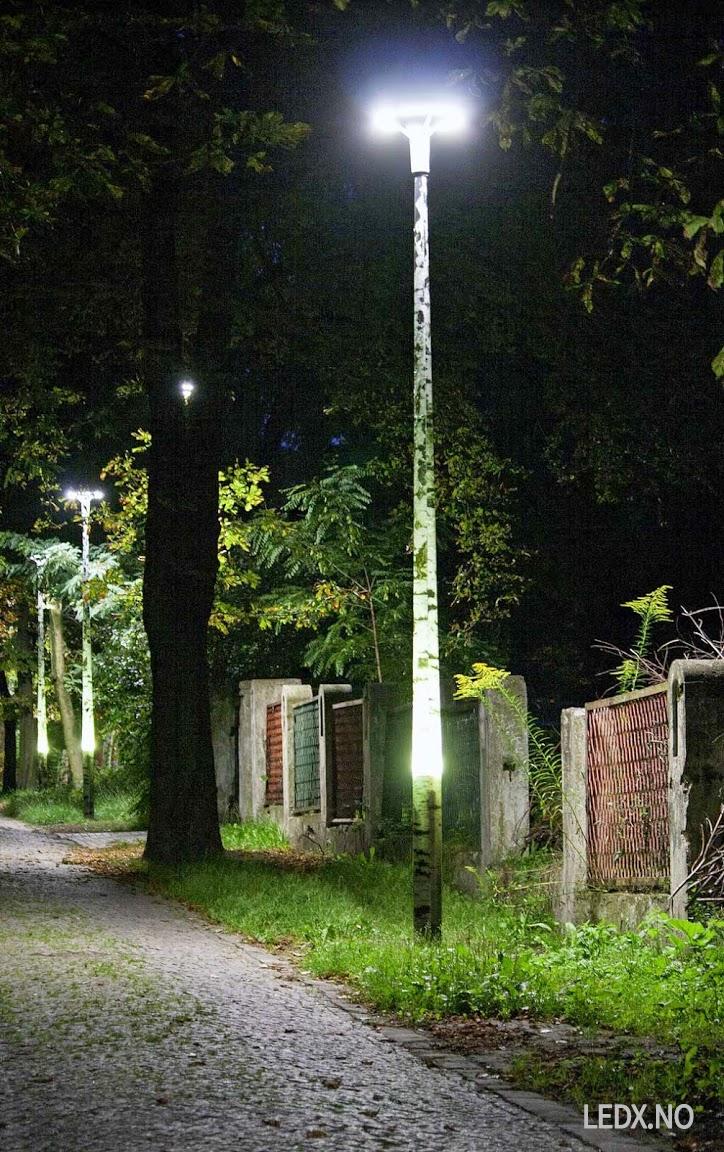 LED komposit gatelys stolper (ALU-KOM)