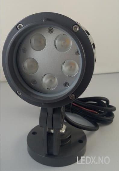 LED RGB spot lys 5x2 watt (LED-HG/RGB-5x2)(LG)