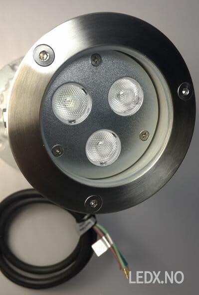 LED spot lys 3x2 watt (LED-HG/RGB-3x3)(LG)