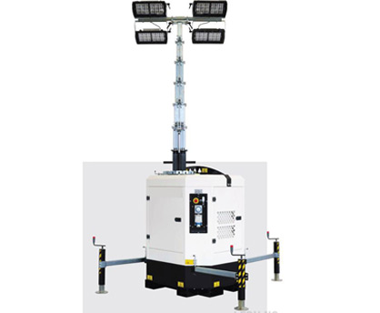 LED 4x160 W Batteri mobil lys mast (LED-IT-OK-B)