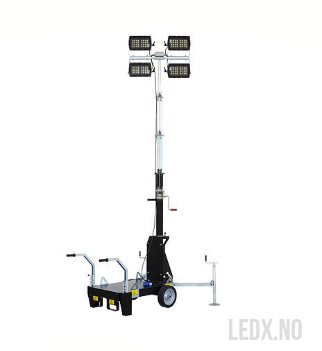 LED 4x160 W Mobil lys mast model B2 (LED-IT-BAR)