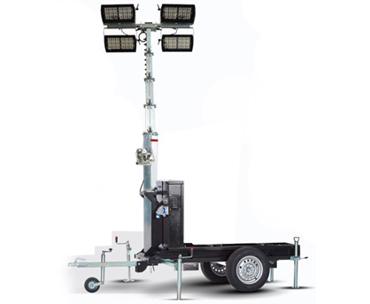 LED 4x320 W Mobil lys mast model U (LED-IT-UR)
