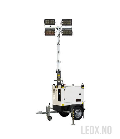LED 4x320 W Mobil lys mast model F (LED-IT-FEN)